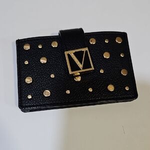 Victoria's Secret Black and Gold Studded Wallet